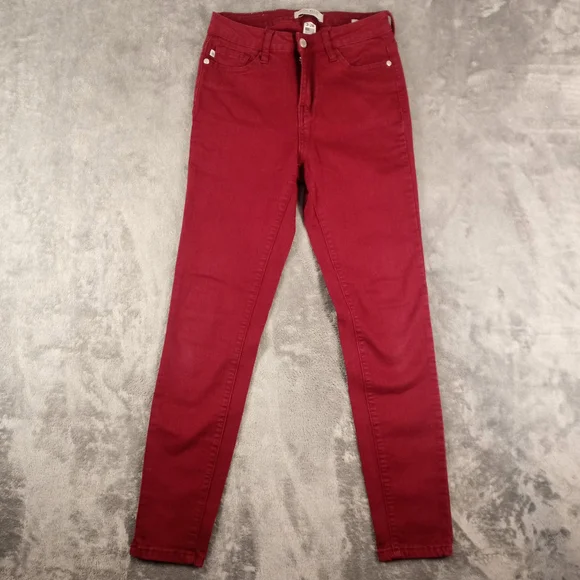 Judy Blue Womens Skinny Fit Red Jeans Size 3/26 - Picture 12 of 14